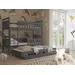 Buy Kors Bunk Bed with Trundle and Storage, Colour: Graphite, Mattresses: Without Mattresses