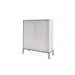 Buy Nova Highboard Cabinet 104cm, Colour: Grey Matt