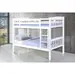 Buy Ashbrook Solid Wood Bunk Bed White, Colour: White