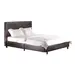 Buy Fusion PU King Size Bed Brown, Colour: Brown