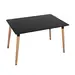 Buy Lilly Rectangle Table Black, Colour: Black