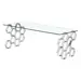 Buy Quetta Silver Clear Glass Coffee Table, Colour: Silver