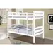 Buy Tripoli Solid Wood Bunk Bed White, Colour: White