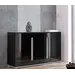 Buy Elise Black High Gloss And Grey 2 Door / 4 Drawer Sideboard T46, Colour: Black